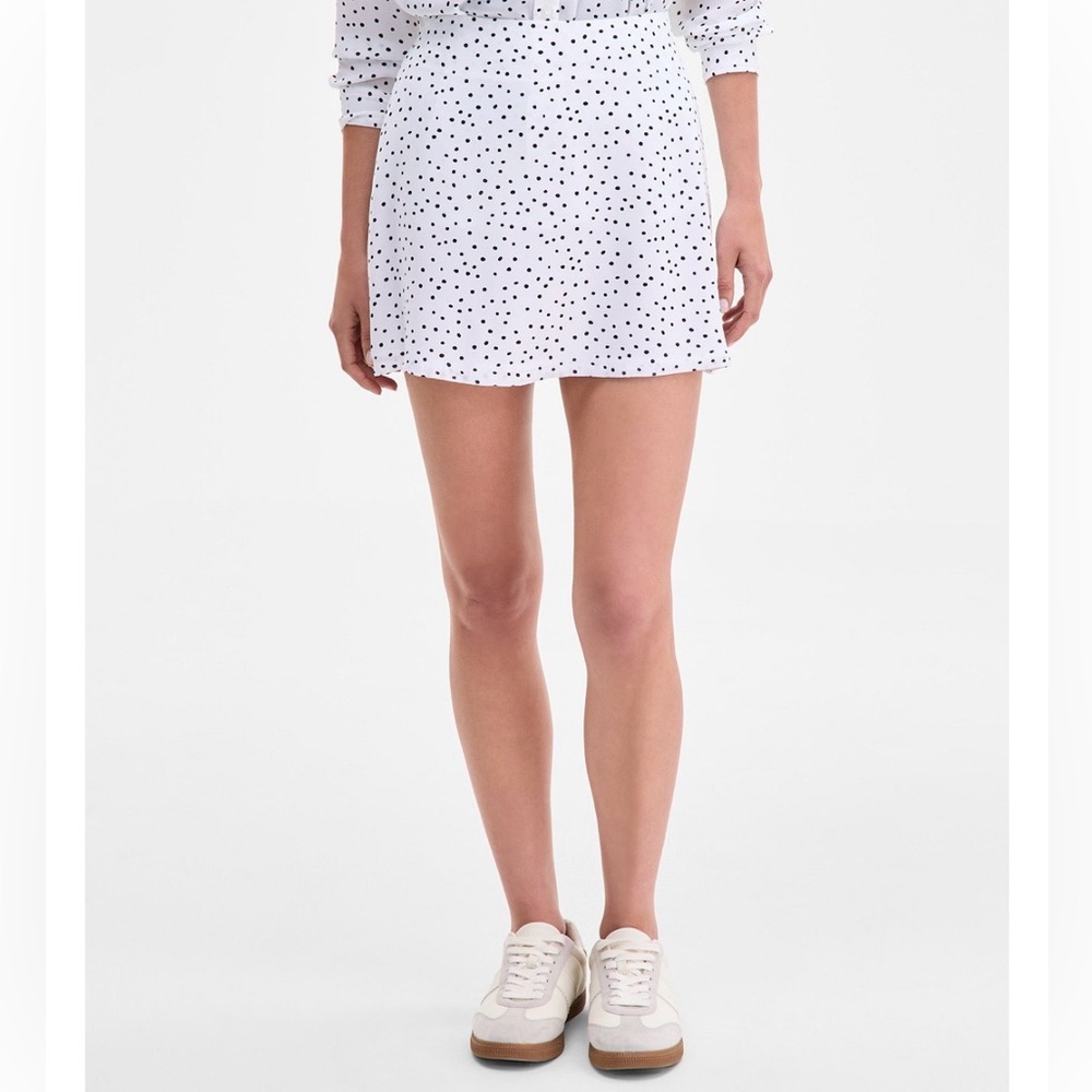 Polka dot A-Line Mini Skirt